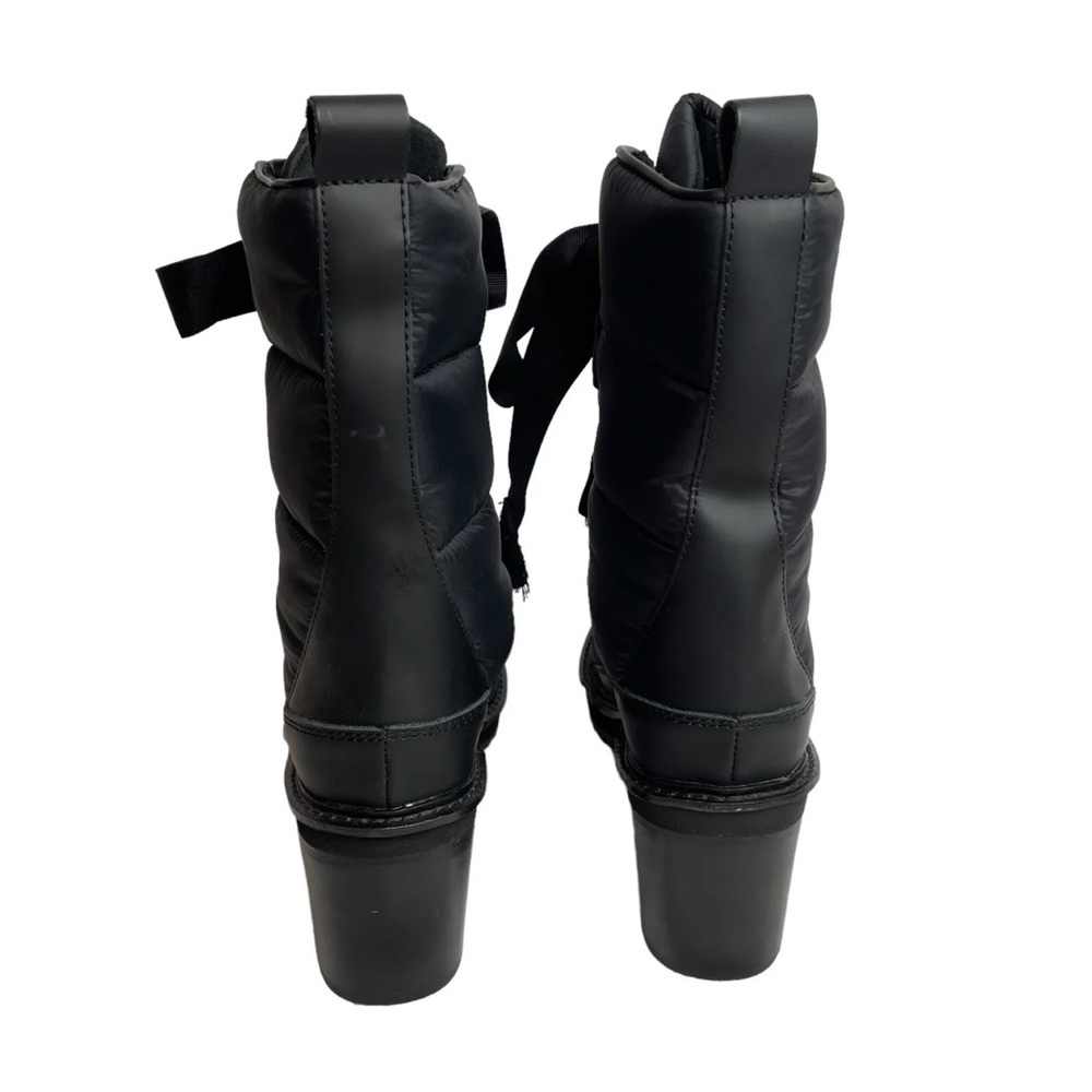 Kelsi Dagger Brooklyn Puffin Boot Black US 8.5 Women Mid Calf Lace Up Lug Sole - Picture 5 of 7